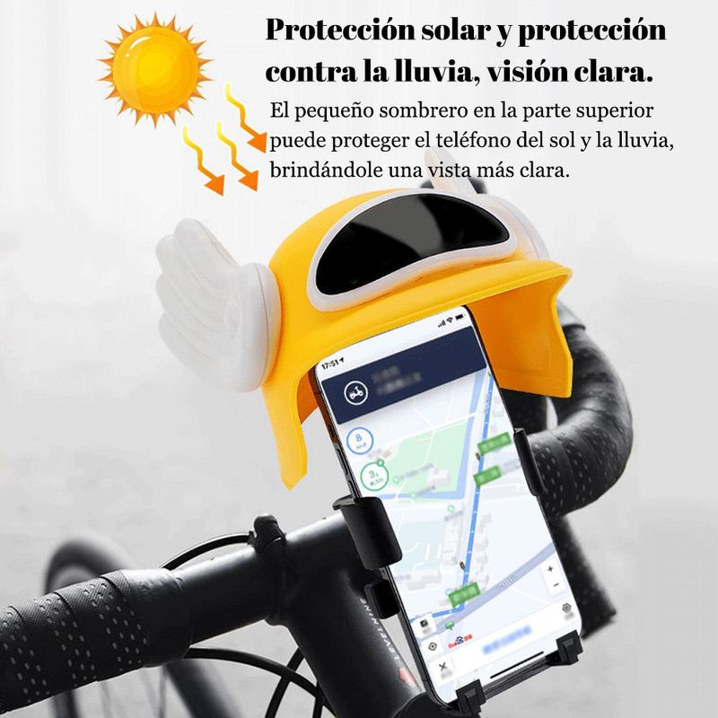 Soporte para teléfono de bicicleta eléctrica, resistente a la lluvia, al agua y al sol.HOGAWAY
