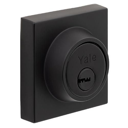 Yale MX89525 Cerrojo Argos Cuadraddo Llave-Mariposa, Negro