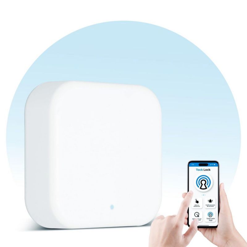 G2 Smart Lock Wifi Gateway, DC 5V Control Remoto Smart Gateway con Aplicación TT Lock, Control de Voz Funciona con Y para Home,