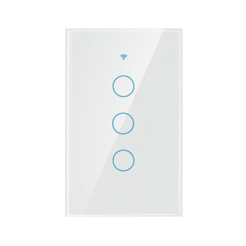 DQST Interruptor Apagador Inteligente WiFi, SE REQUIERE CABLE NEUTRO, Smart Switch con Tecla Táctil Sensibilidad, Control Remoto