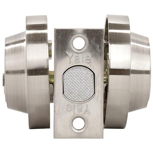 Yale MX89181 Cerrojo Argos Redondo LLave-LLave, Niquel Satin