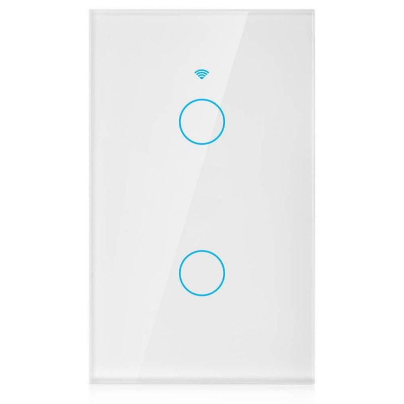 Interruptor WiFi Inteligente de Luz de Pared, Smart Switch de Control Remoto, Wifi Interruptor de Pantalla Táctil, Interruptor d