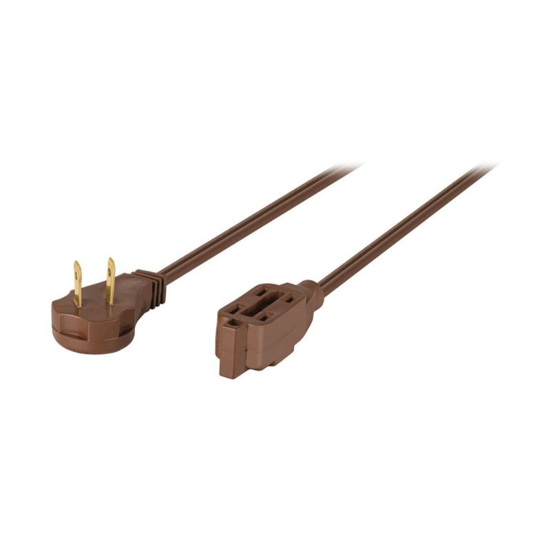 Volteck ED-10C, Extensión eléctrica doméstica, 10 m, café, Volteck
