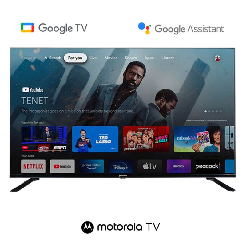 Smart Tv Motorola Pantalla 50 Pulgadas Google Tv Qled 4k