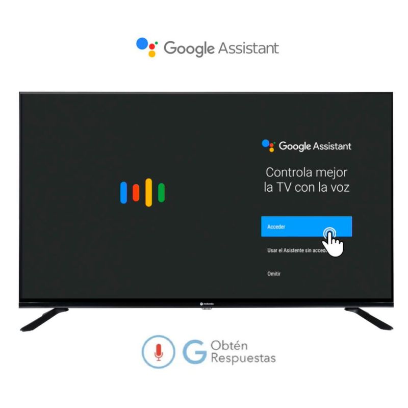 Smart Tv Motorola Pantalla 50 Pulgadas Google Tv Qled 4k