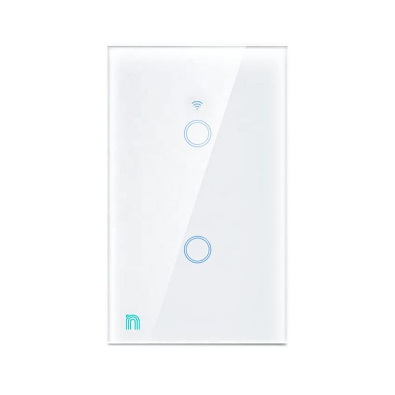 Versión 2023 Interruptor apagador inteligente BLANCO Wifi REQUIERE CABLE NEUTRO compatible con Alexa, google home e IFTTT, tácti