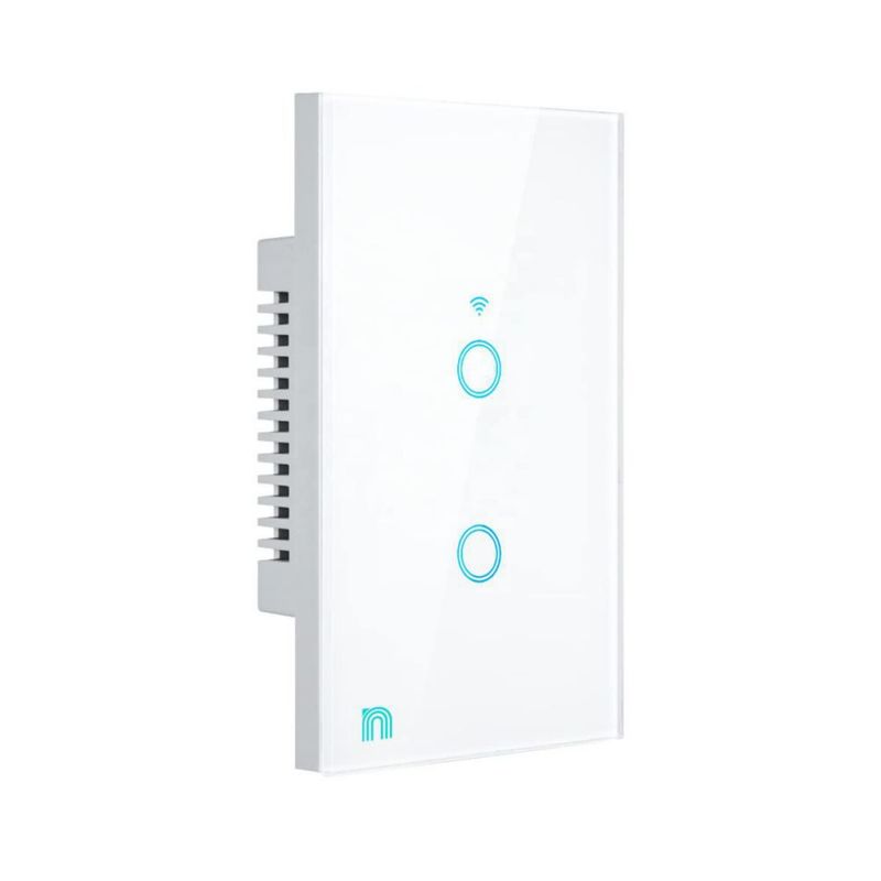 Versión 2023 Interruptor apagador inteligente BLANCO Wifi REQUIERE CABLE NEUTRO compatible con Alexa, google home e IFTTT, tácti