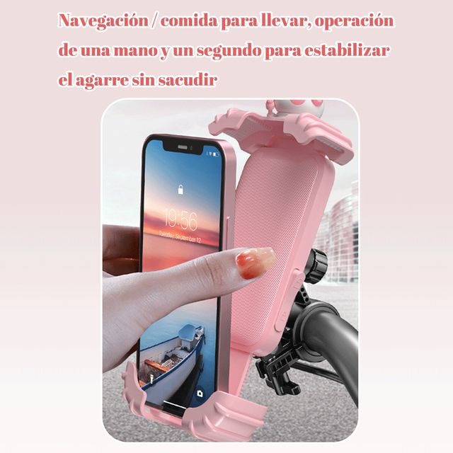 Soporte para bicicleta, soporte para teléfono de motocicleta eléctrica, soporte para motocicleta, aleación, engrosado.HOGAWAY