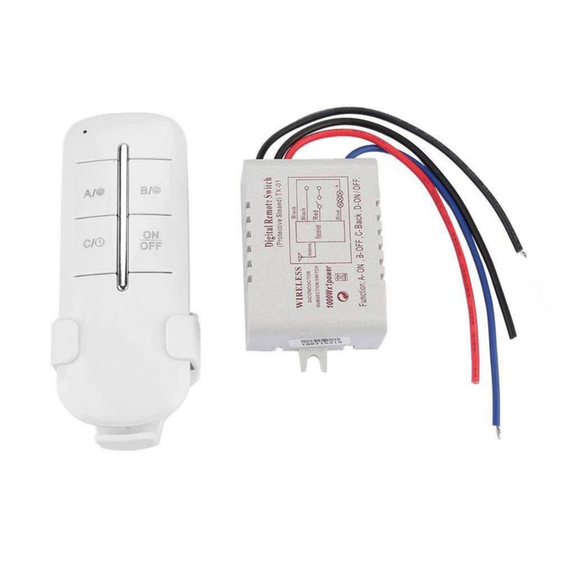 Interruptor de control remoto RF, interruptor de control remoto de 1/2/3/4 vías, interruptor de control remoto AC180-240V 1000W,