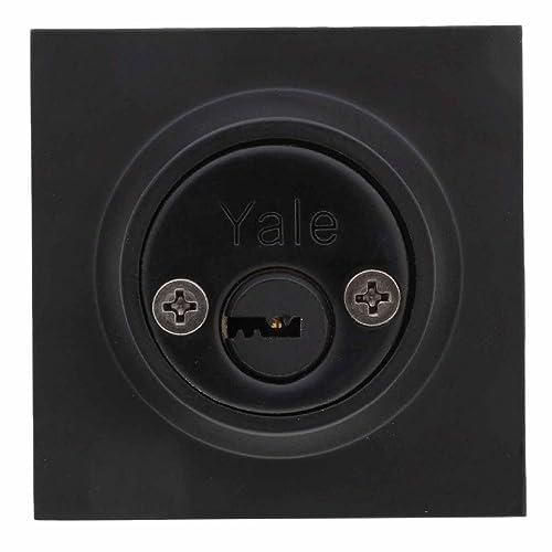 Yale MX89526 Cerrojo Argos Cuadraddo Llave-Llave, Negro