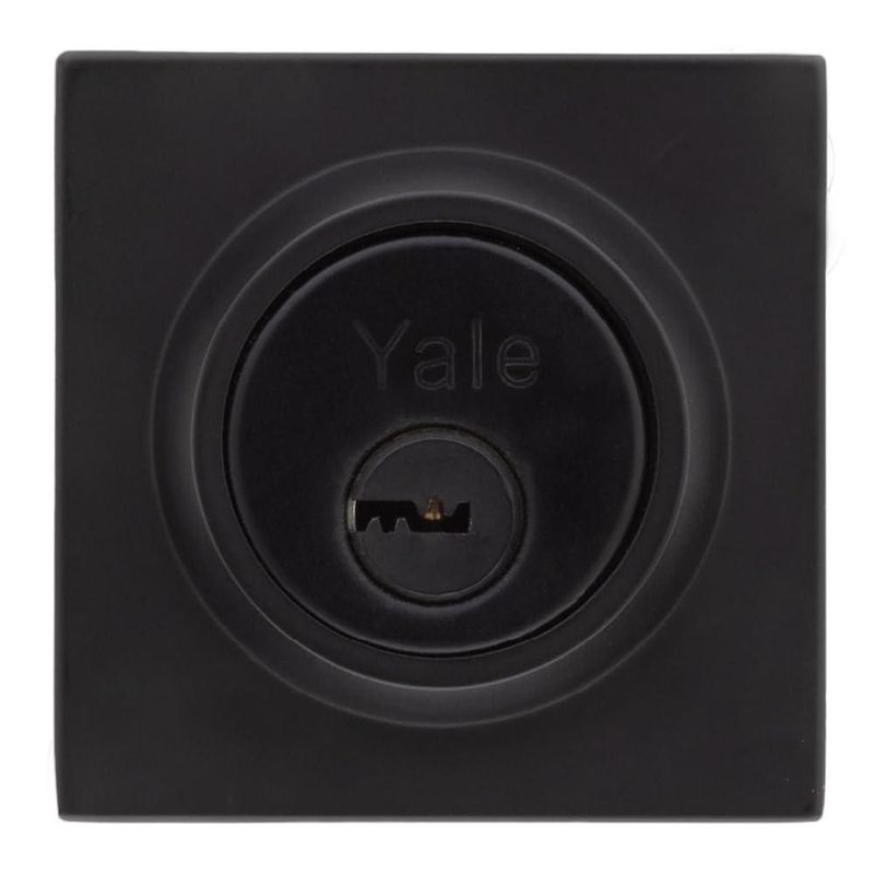 Yale MX89526 Cerrojo Argos Cuadraddo Llave-Llave, Negro