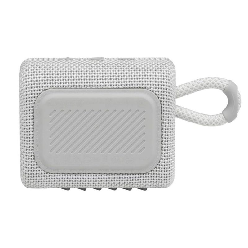 Bocina JBL Go 3 portátil - Mini altavoz Bluetooth portátil waterproof - Blanco