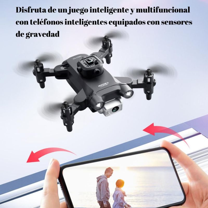 Drone Mini con Cámara HD y Evasión de Obstáculos - Avión de Control Remoto para Niños, Estudiantes y Principiantes  de Vuelo.HOGAWAY