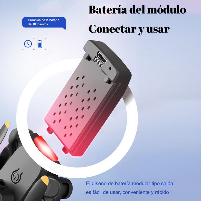 Drone Mini con Cámara HD y Evasión de Obstáculos - Avión de Control Remoto para Niños, Estudiantes y Principiantes  de Vuelo.HOGAWAY