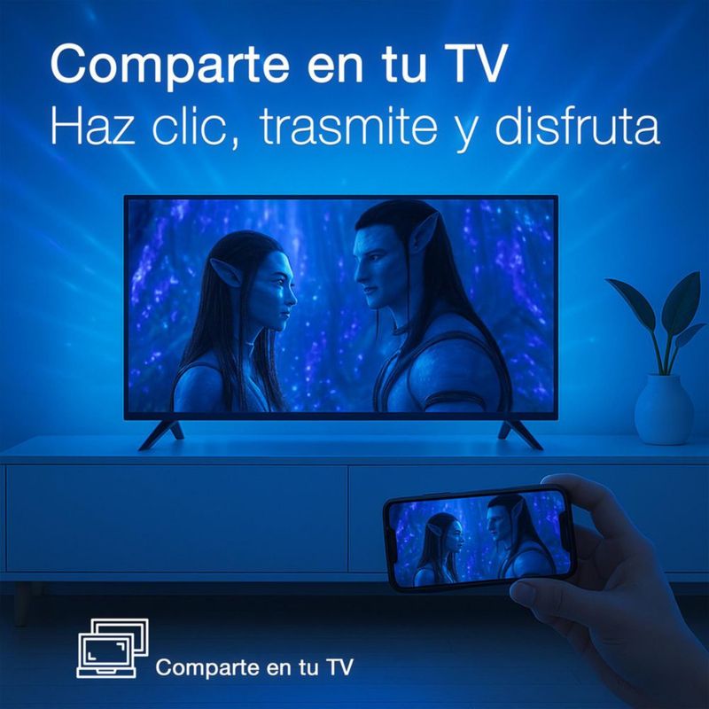 JVC Pantalla Televisión Smart TV 32 Pulgadas LED HD Roku Dolby Audio 3 HDMI 1 USB 1 AV SI32R