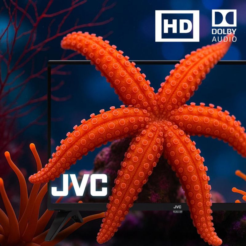 JVC Pantalla Televisión Smart TV 32 Pulgadas LED HD Roku Dolby Audio 3 HDMI 1 USB 1 AV SI32R