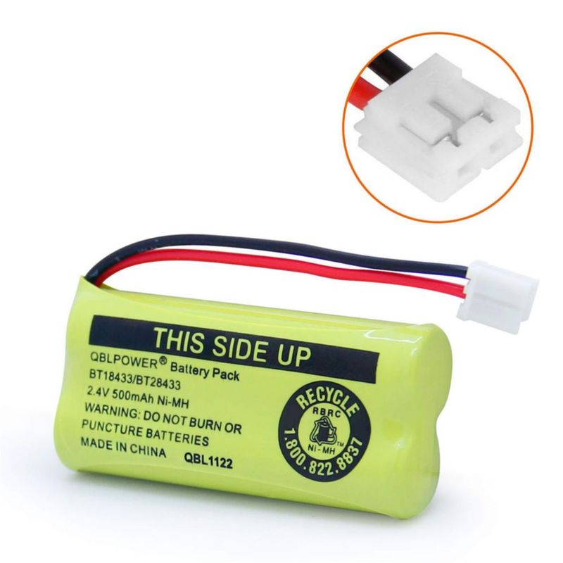 Batería QBLPOWER BT18433 2.4V 500mAh Ni-MH Paquete de 2