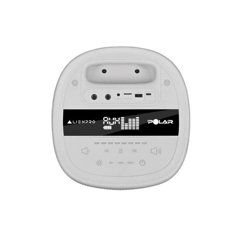 Bocina bluetooth alienpro polar-b 80w rms 2x6.5 rgb