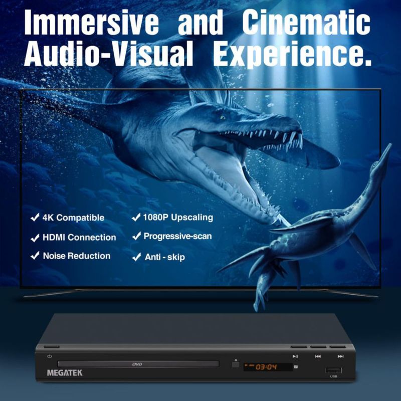 Reproductor DVD MEGATEK DP-260M55HD HDMI