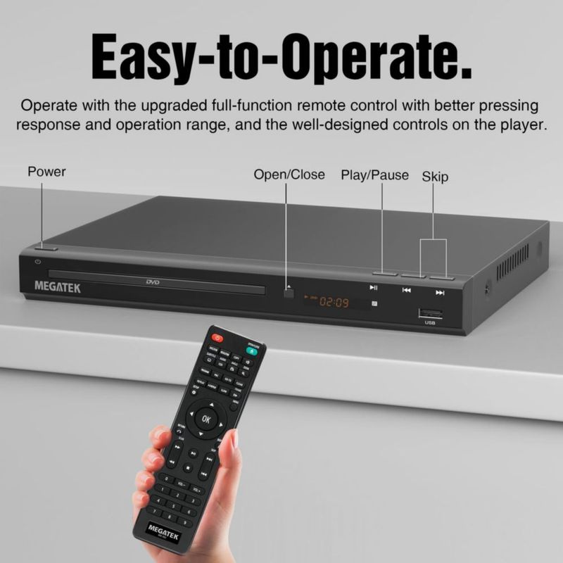 Reproductor DVD MEGATEK DP-260M55HD HDMI
