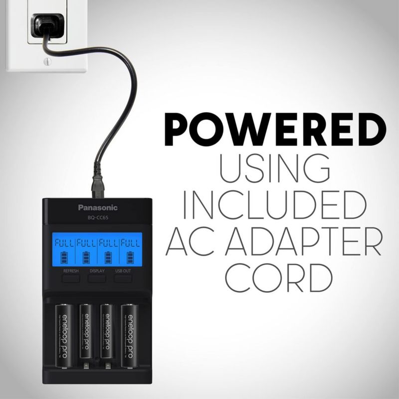 Cargador de baterías Panasonic BQ-CC65AKBBA Super Advanced