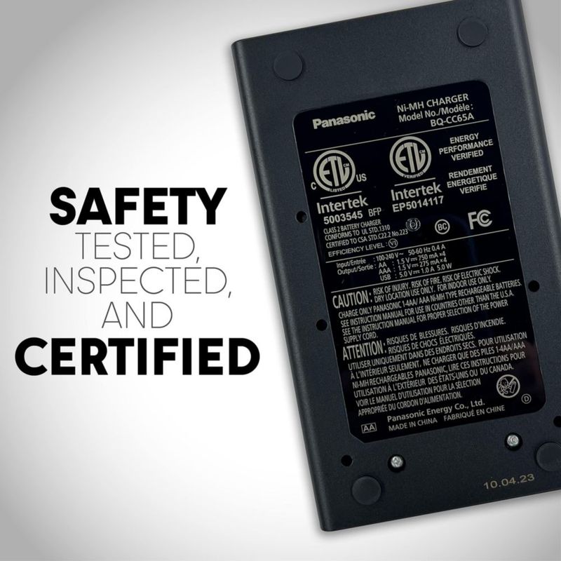 Cargador de baterías Panasonic BQ-CC65AKBBA Super Advanced