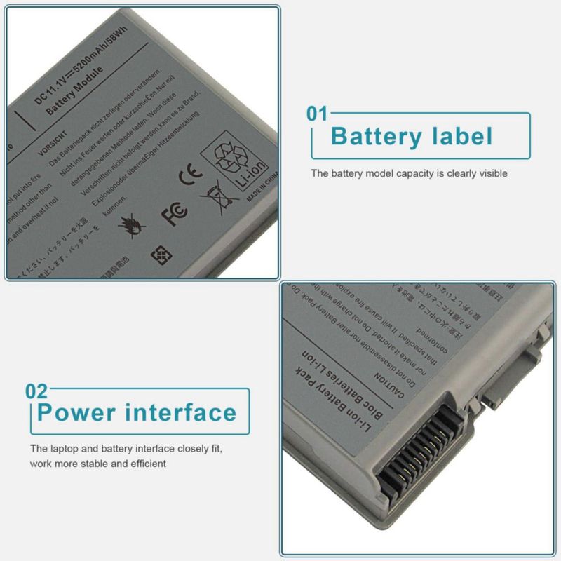 Batería portátil Fancy Buying Latitude D600 para Dell D505 D610