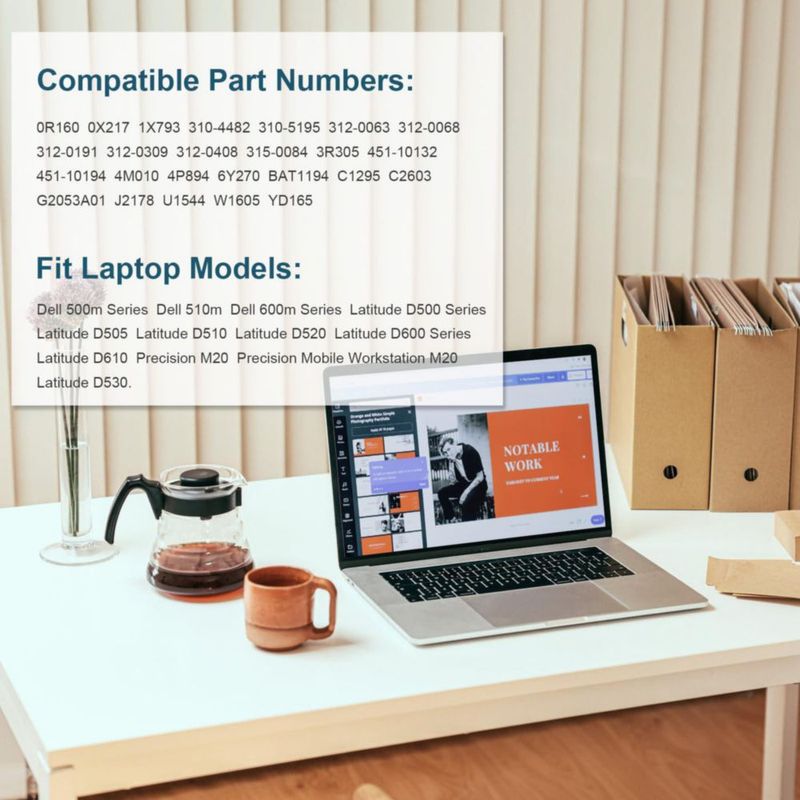Batería portátil Fancy Buying Latitude D600 para Dell D505 D610