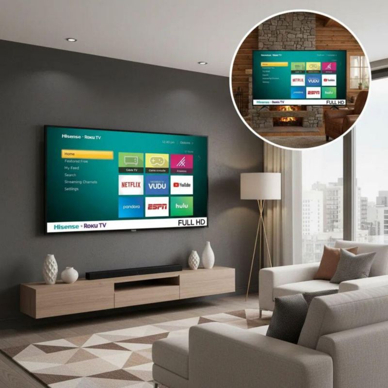 Pantalla Smart Hisense 58'' Roku Tv 4k Uhd 58a6gr