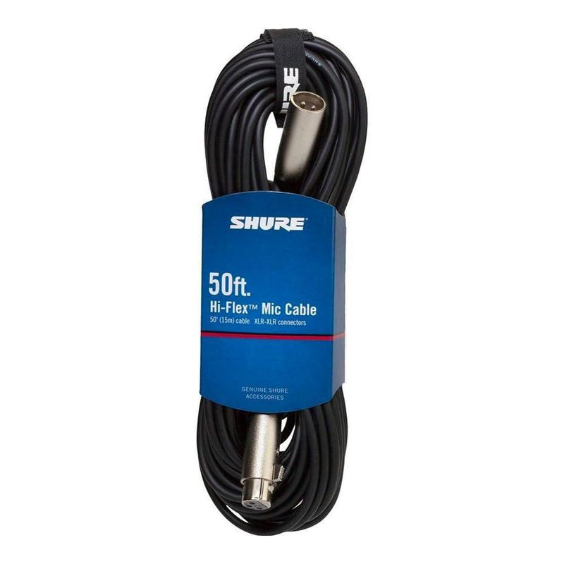 Cable Shure C50J Hi-Flex - Conectores XLR cromados (15 m)