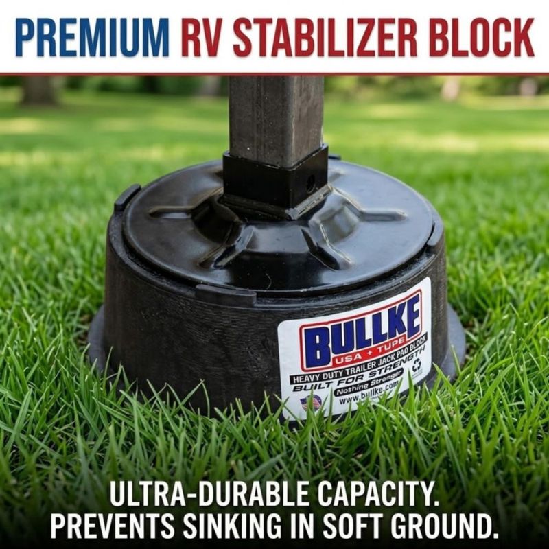 Bloques para gato Bullke 2‑pack de alta resistencia para autocaravana y remolque