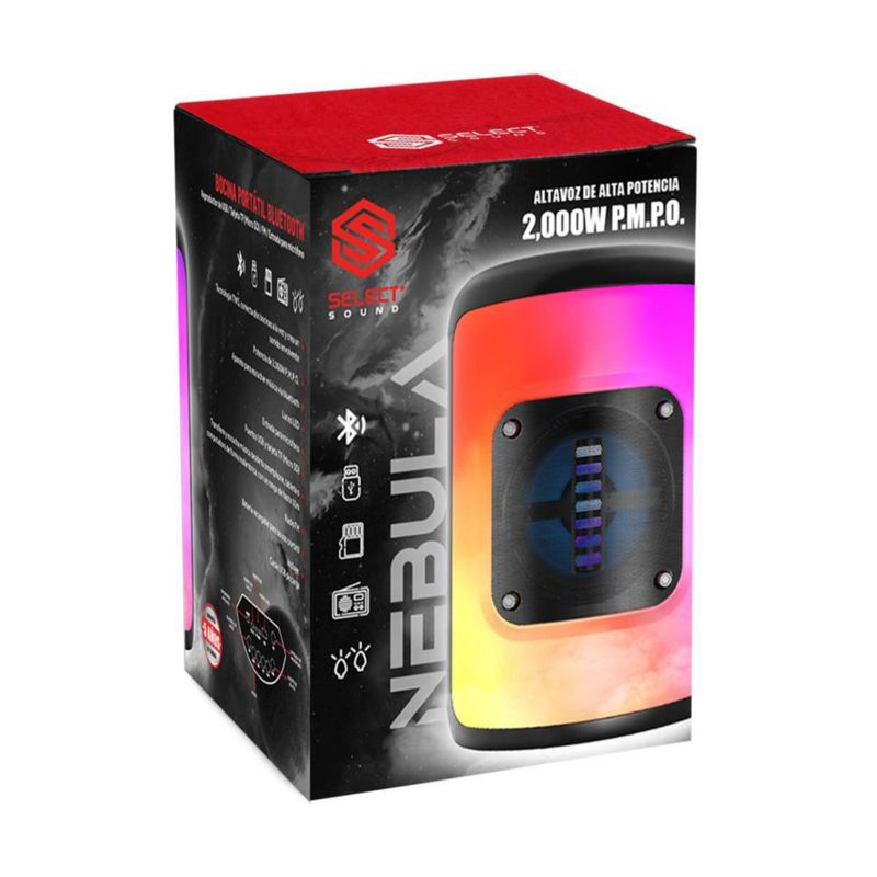 Bocina Inalámbrica Bluetooth Portátil Recargable Modelo Nebula Tws Radio Fm BT1017
