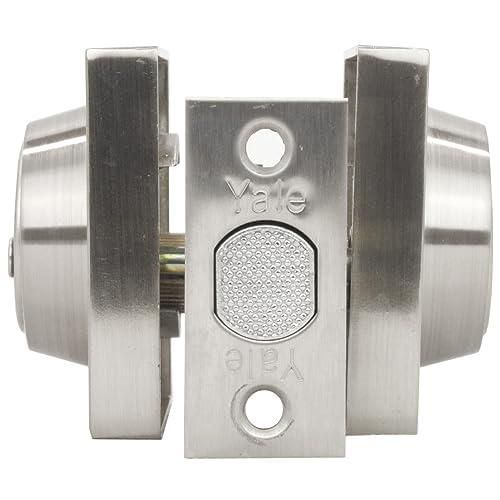 Yale MX89174 Cerrojo Argos Cuadraddo Llave, Niquel Satin