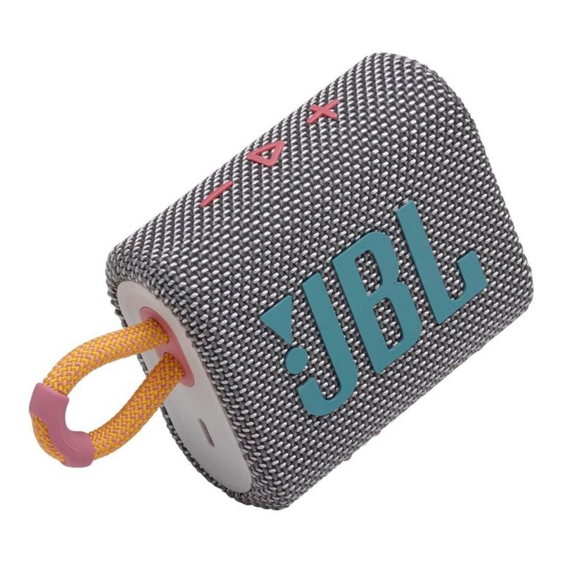 Bocina JBL Go 3 portátil - Mini altavoz Bluetooth portátil waterproof - Gris