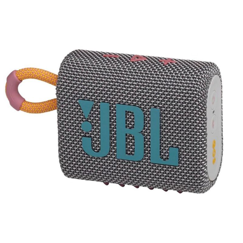Bocina JBL Go 3 portátil - Mini altavoz Bluetooth portátil waterproof - Gris