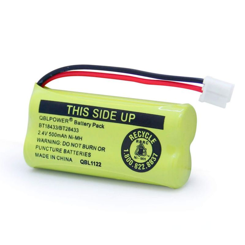 Paquete de 4 Baterías Recargables QBLPOWER BT18433 2.4V 500mAh