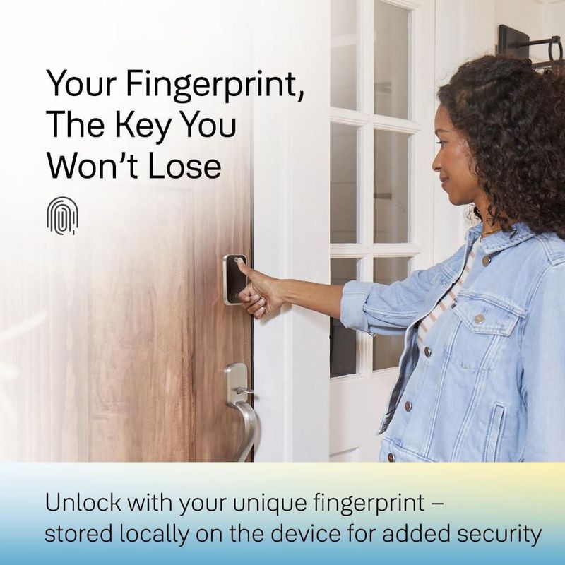 Yale Assure Lock 2 Touch Deadbolt - Cerradura de puerta de entrada inteligente sin llave con teclado conectado Bluetooth y escán