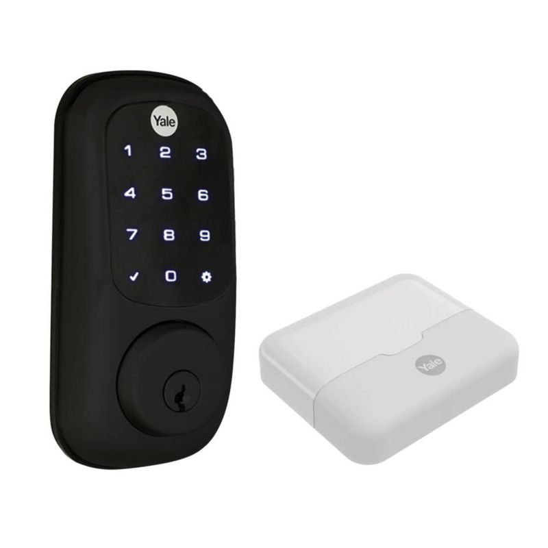 Yale Assa Abloy Cerradura Eléctrica Yale Yrd226 Negro Hub Y Módulo Incluidos