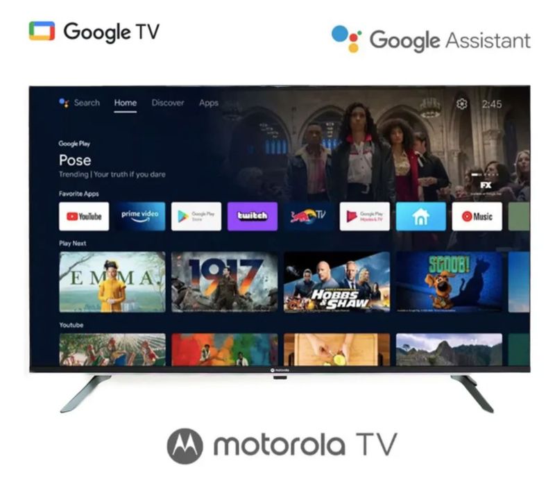 Pantalla Smart TV 43 Pulg Motorola MOT43NFLE05 Full HD LED