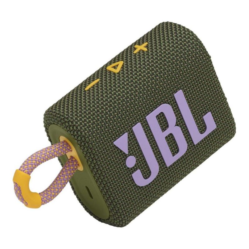 Bocina JBL Go 3 portátil - Mini altavoz Bluetooth portátil waterproof - Verde