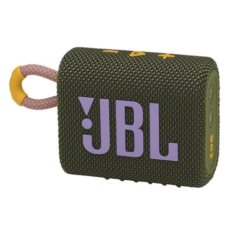 Bocina JBL Go 3 portátil - Mini altavoz Bluetooth portátil waterproof - Verde