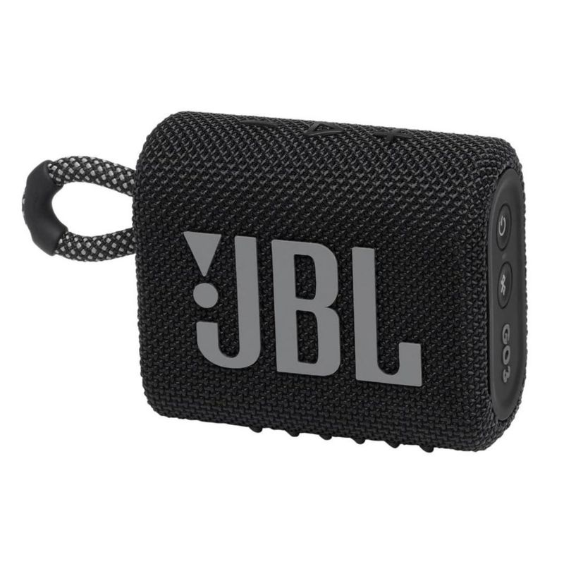 Bocina JBL Go 3 portátil - Mini altavoz Bluetooth portátil waterproof - Negra
