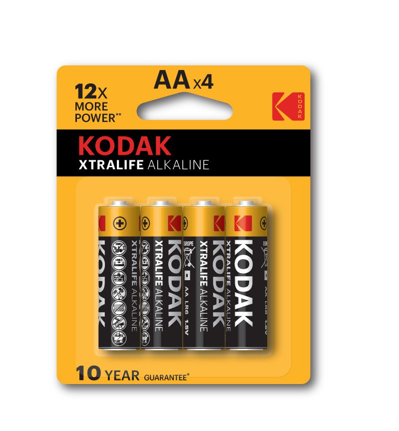 Pila Alcalina Kodak Xtralife AA blister 48 piezas (4x12)