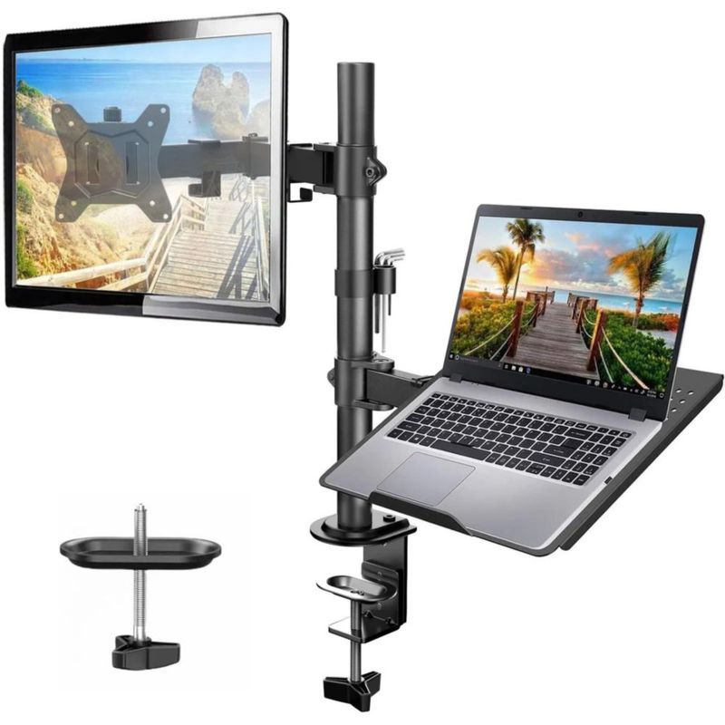 Soporte para monitor portátil HUANUO con capacidad para pantallas de 13 a 32 pulgadas 22 libras