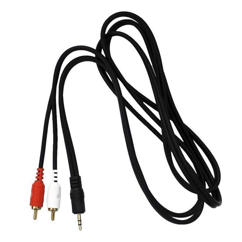 Extensión audio tipo y plug 3.5 mm estéreo a doble rca 18m