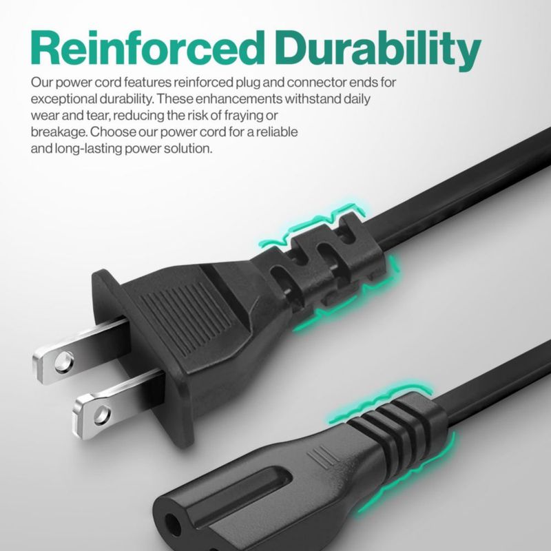 Cable de alimentación LORDTRONICS C7P 0.9 m 2 clavijas polarizadas