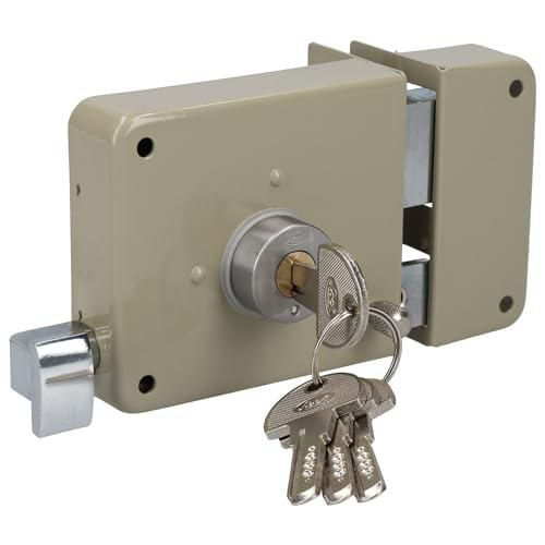 Lock 22CS Cerradura sobreponer clásica función derecha , llave de puntos, en caja