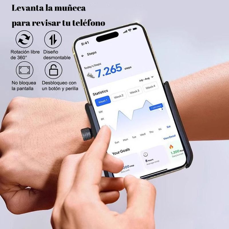 Soporte para transmisión en vivo con teléfono, soporte de mano resistente a caídas para exteriores