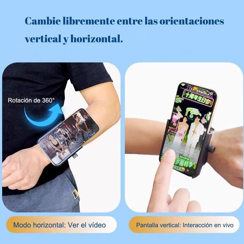Soporte para transmisión en vivo con teléfono, soporte de mano resistente a caídas para exteriores