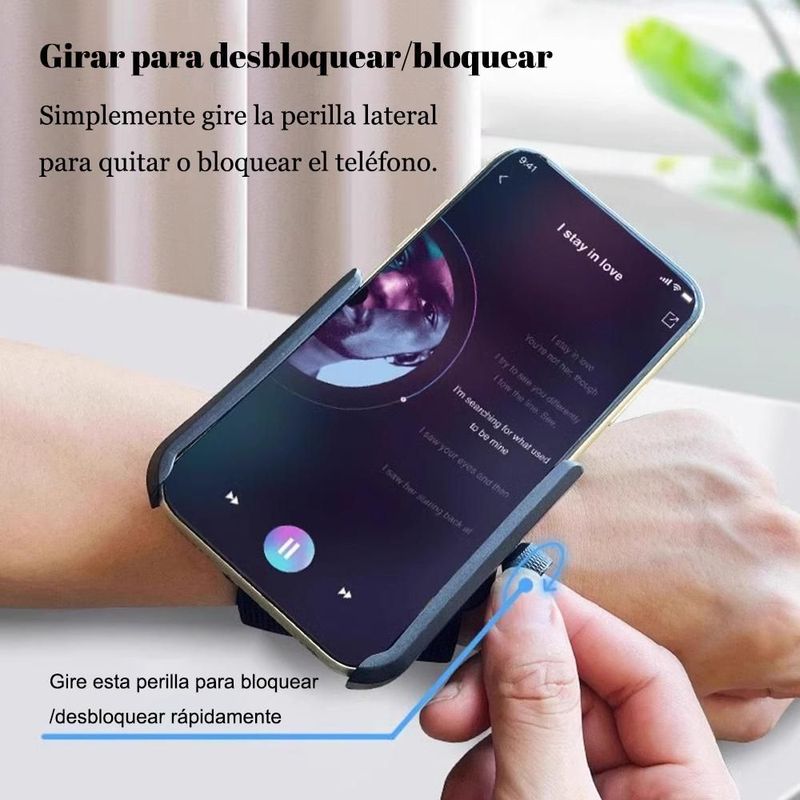 Soporte para transmisión en vivo con teléfono, soporte de mano resistente a caídas para exteriores